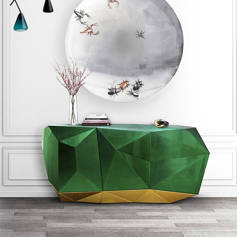 Buffet haut de gamme, Or/vert