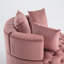 Mobilier, fauteuil d'appoint / fauteuil demi-tonneau classique pour salon / fauteuil de loisir moderne (rose)-1613462242