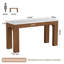 Table de bar moderne 63 "avec pieds arqués, table de pub rectangulaire à hauteur de comptoir pour salle à manger, bistro, pub