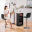 color Height Adjustable Modern Faux Leather Swivel Bar Stools-631888974