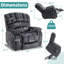 Fauteuil de massage inclinable électrique chauffant-1028406527