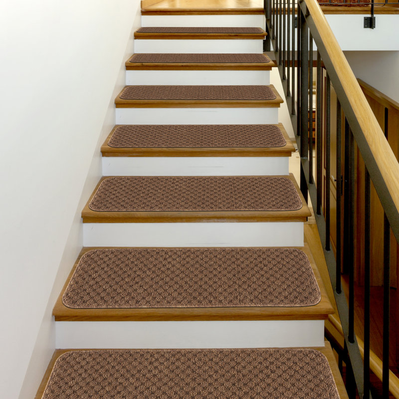 Tapis d'escalier antidérapant Idlewild, Beige