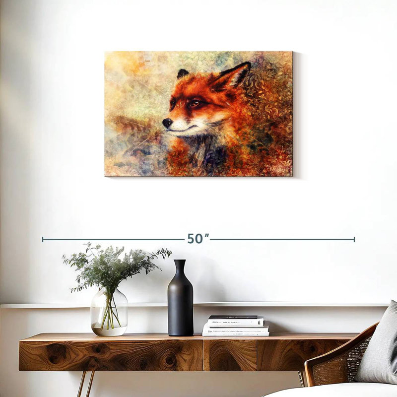 Brampt Fascinating Fox, 20" H x 30" W