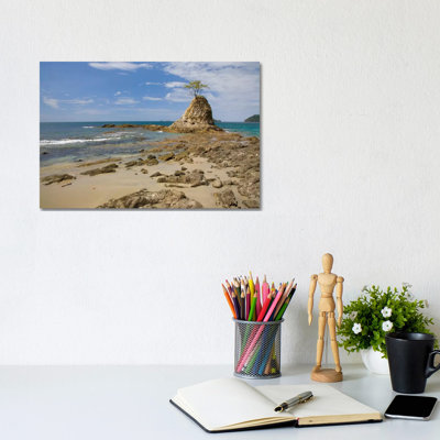 Point With Tree On Penca Beach, Costa Rica 1 Piece Wall Art on Canvas