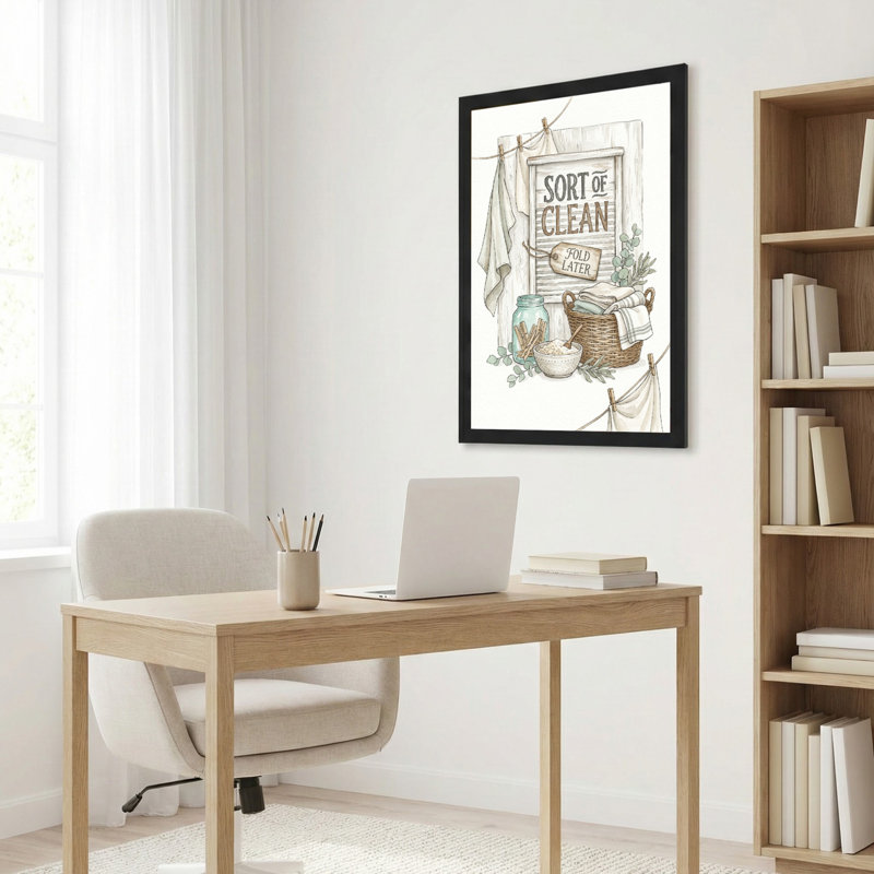 Toile noire encadrée en bois noir pour le salon, la chambre à coucher, le bureau ou le vestibule - décoration murale décorative