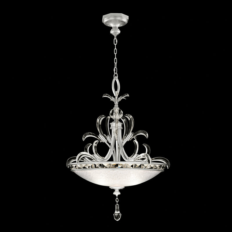 Beveled 3 - Light Pendant, Silver