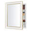 Armoire de salle de bain Nahin 22 po x 30 po rétro avec perle, armoire de surface ou encastrée avec tablettes réglables-453308611-455322532