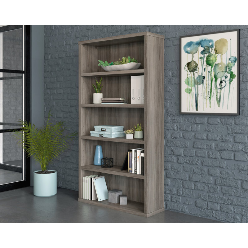 Bibliothèque Harriss Cc, Orme Hudson,  (5 tablettes) H 65,984 po x l 34,803 po x P 11,33