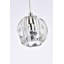 Luminaire suspendu géométrique à 1 lumière avec accents de cristal St Wilson-1410253760