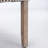 Tufted Contemporary Flax Upholstered Dining Chair With Wood Legs Nailhead Trim 2-Pcs Set