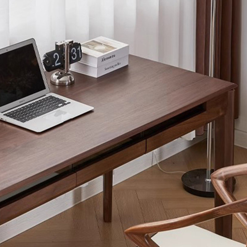 Retro-Style Desk, 29.52" H x 70.86" W x 25.59" D