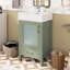 Meuble-lavabo simple 20 po avec comptoir en céramique-1145092586
