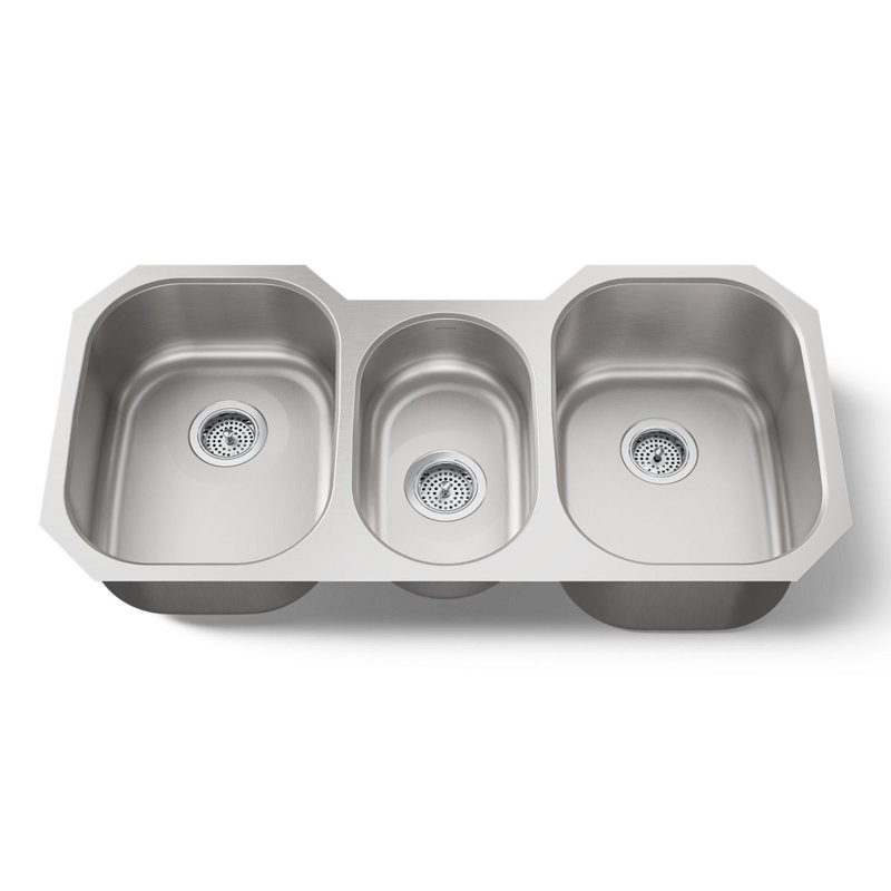 Undertone® 41-5/8" L x 20-1/8" W Drop-In Kitchen Sink