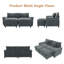 Canapé modulaire en chenille 83,9 po en forme de U-797523042