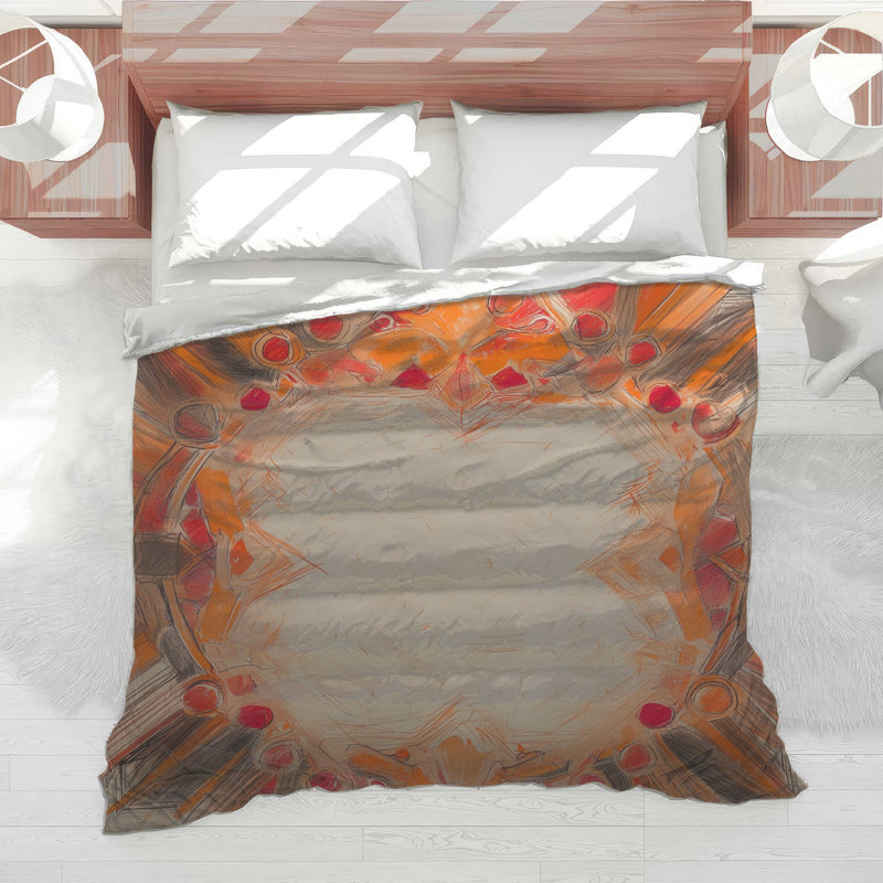 Abstract Circular Shapes Comforter, Queen