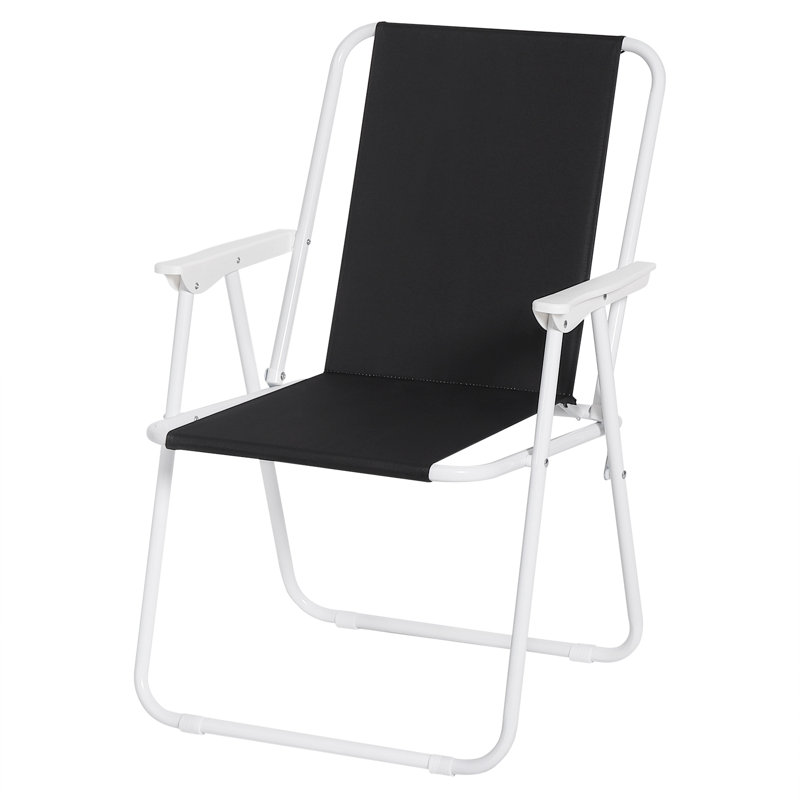 Azniv Folding Camping Chair, Black