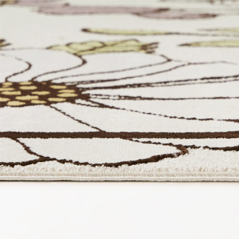 Tapis orange / vert Arden, 5'3" x 7'
