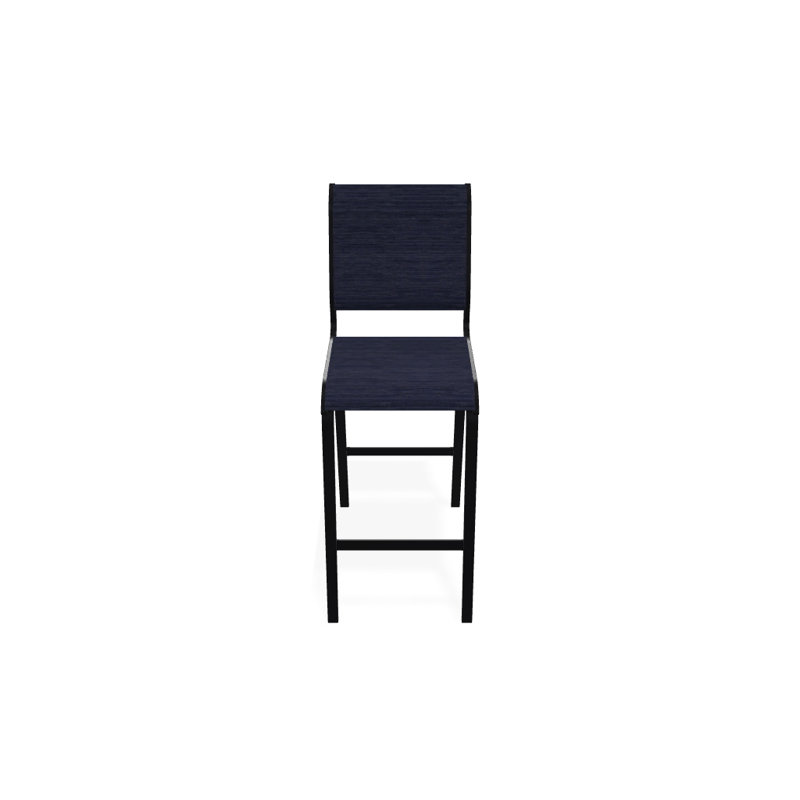 Tabouret de bar 29,5 po Holna, Noir texturé, Indigo Collect