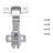 Concealed Hinges Full Inset Frameless Self-Close - Polished Nickel - Cabinet Door Hinges-124919907