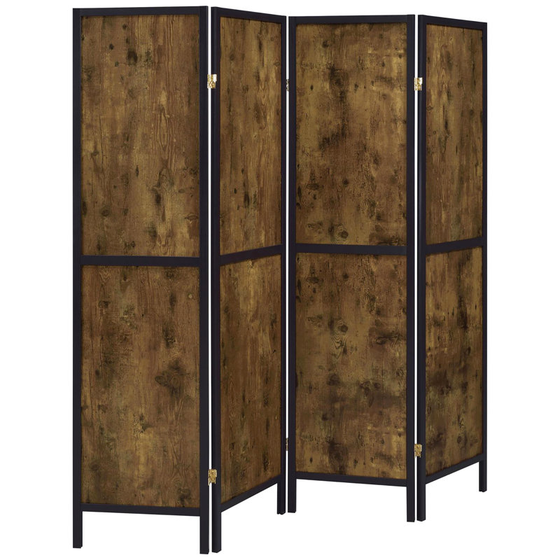 Paravent rustique 4 en muscade antique, style pour créer des zones distinctes comme le salon, le placage et les zones de pin,
