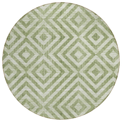 Washable Geometric Indoor / Outdoor Rug