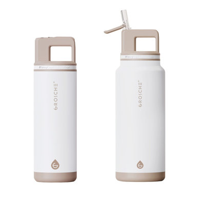 Grosche 40 oz Bouteille d'eau en acier inoxydable à triple paroi (18/8) à triple paroi