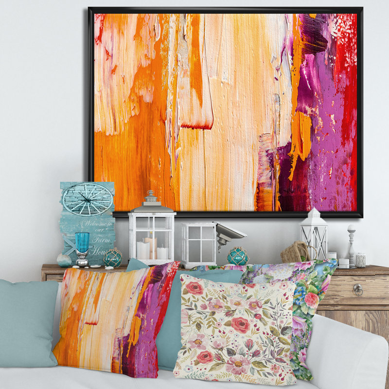 Abstrait vert grunge - Peinture sur toile, Cadre flottant noir, H 12 po x l 20 po x p 1 po