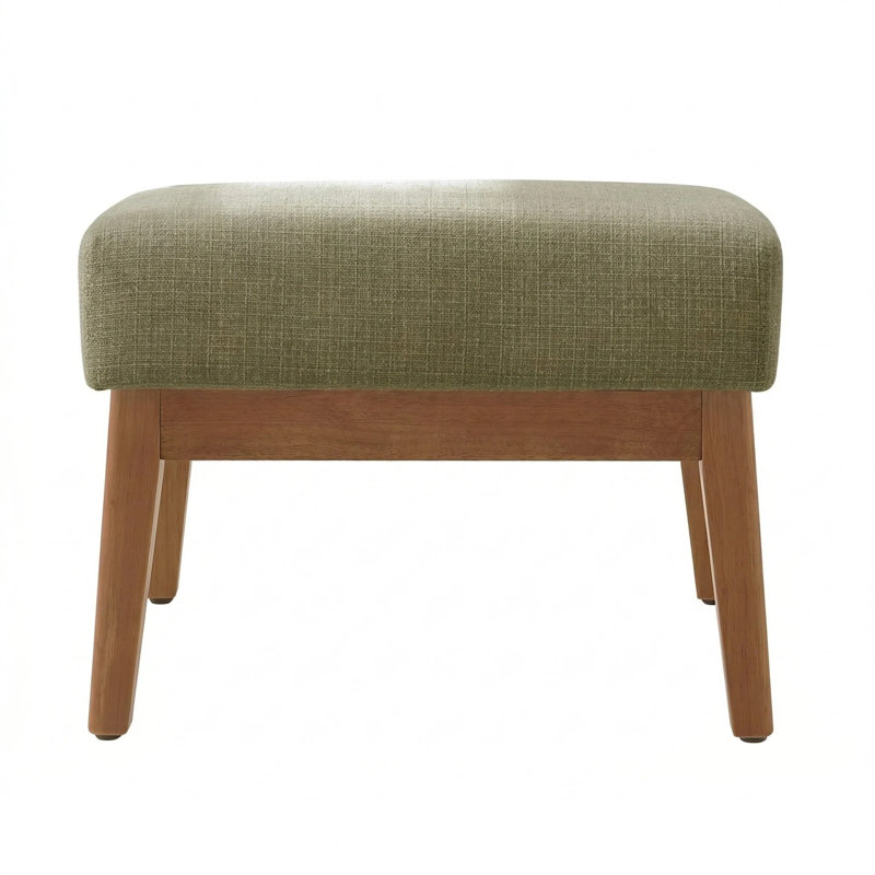 Herrot Modern Upholstered 20" W Ottoman, Light Green