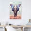 «Elephant Blue Morpho Lenity Mint» par Soaring Anchor Designs - impression d'art graphique-52935180-52935181-52935182