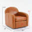Ensemble de 2 fauteuils pivotants rembourrés Oaklynd-333715191