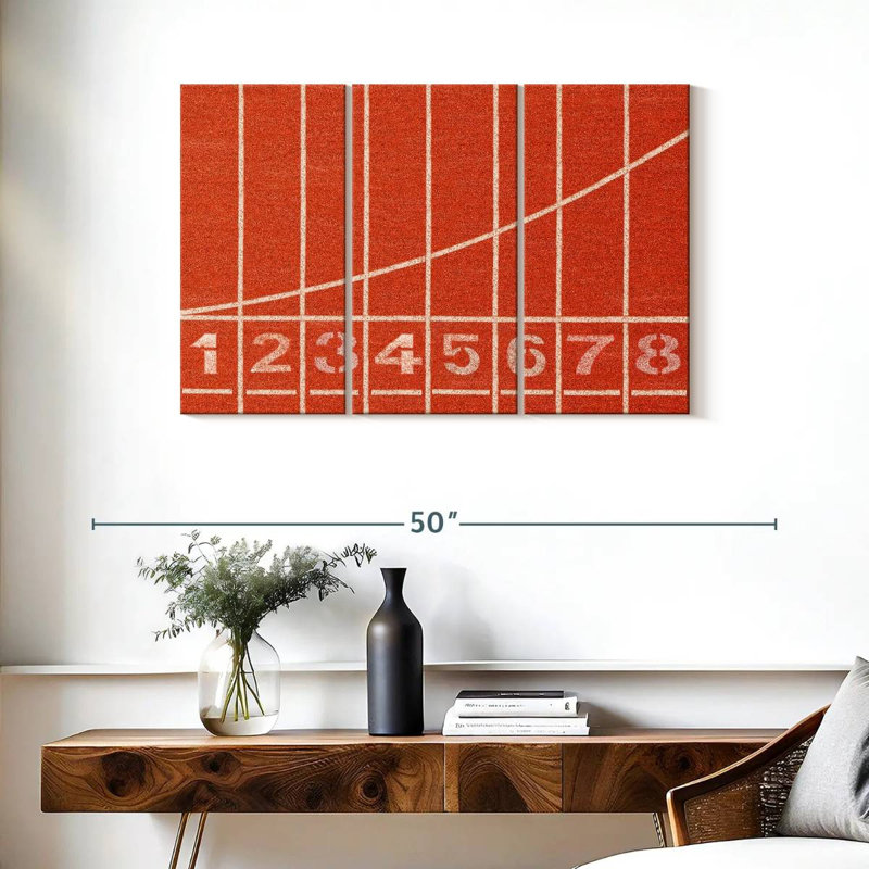 Running Track Starting Line, 24" H x 38" W
