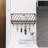 Decorative Urban Wall Floating Shelf with 6 Hooks