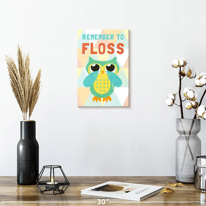 Brampt Remember To Floss, 12" H x 8" W