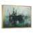 Toile avec cadre flottant or