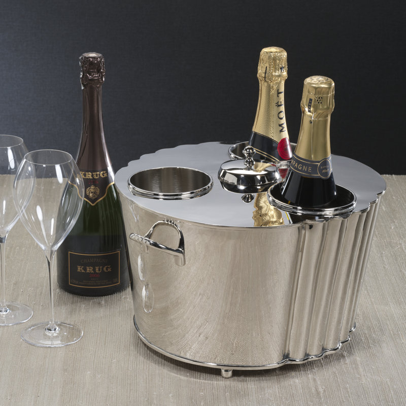 Dijon Brass 3-Bottle Wine / Champagne Cooler
