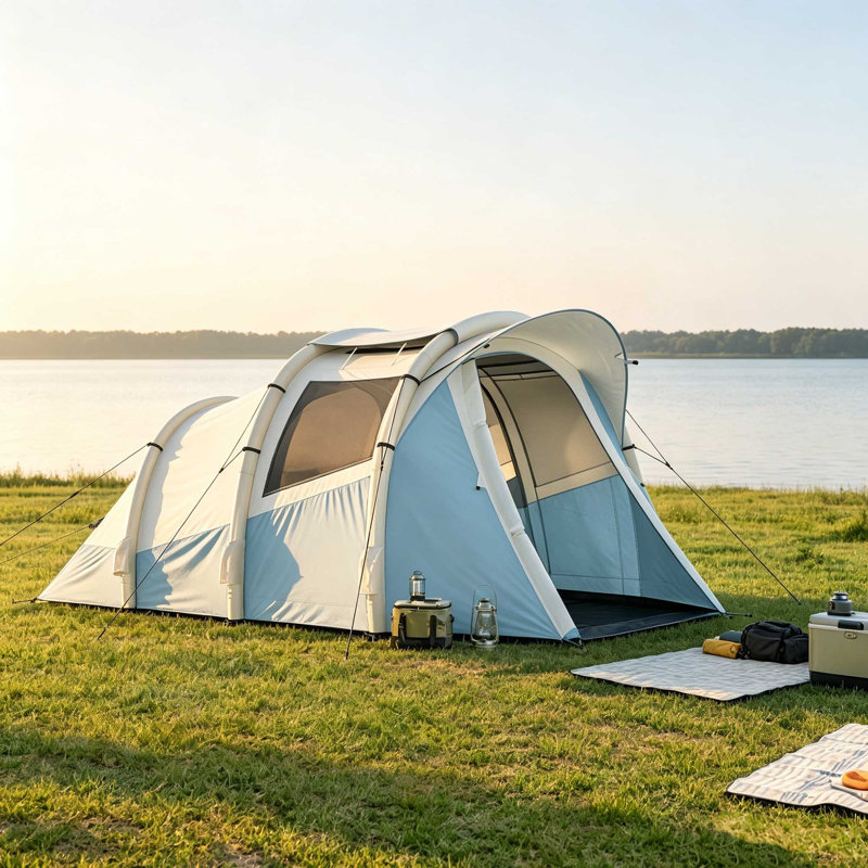 3 Person Tent, Light Blue