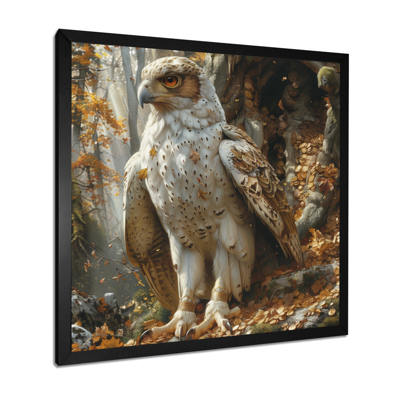  «White Brown Autumn Gryphon Pride Mythical Creature - Mythical Creatures, art mural, H 16 po x l 16 po