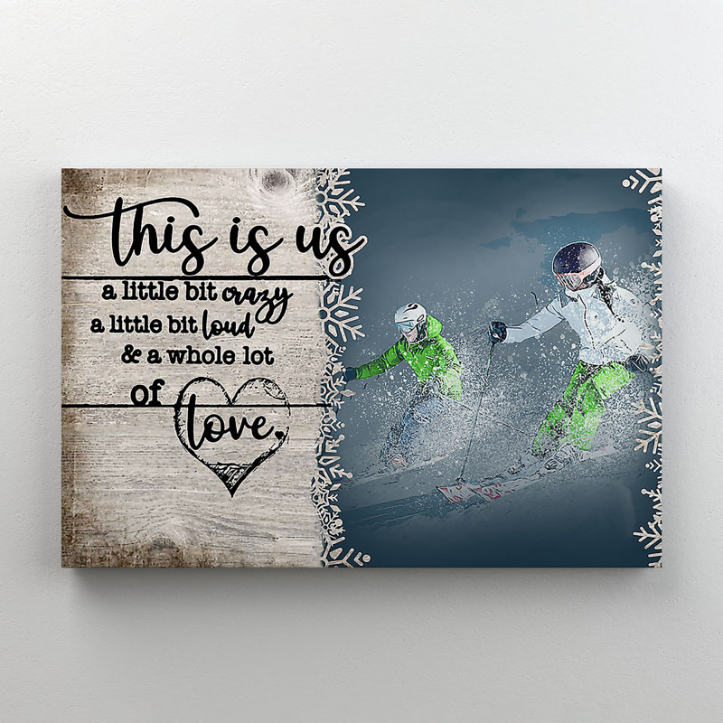 People Peopleing - This Is Us - 1 pièce, reproduction d'art graphique sur toile tendue, H 11 po x l 14 po x P 2 po