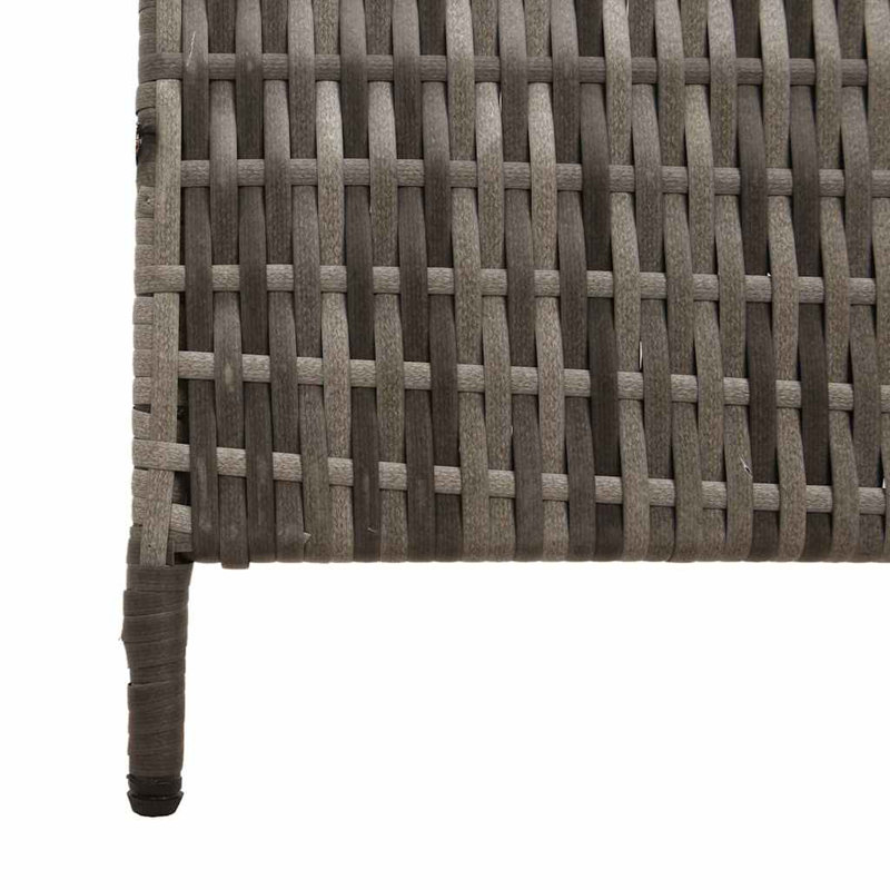 3 - Panel Folding Room Divider, 180cm H x 147cm W x 0.16cm D, Grey