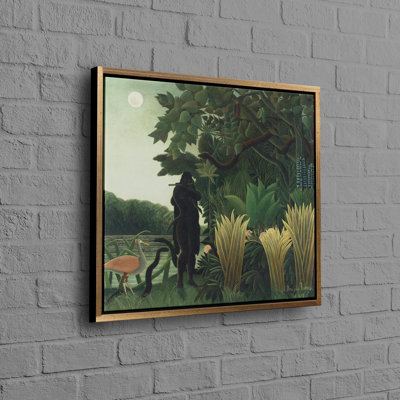 Exotic Snake Charmer Jungle Themed Artwork Reproduction on Cotton Canvas Ideal for Wedding Decor and Wall Art Prints