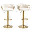 Christal Swivel Upholstered Adjustable Height Counter Stool-88074954