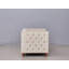 Causeuse rembourrée capitonnée beige pour 2 personnes-442190384