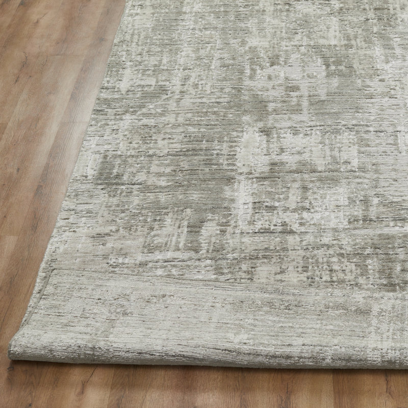 Tapis taupe tissé à la main Kaiser, Rectangle 7 pi 6 po x 9 pi 6 po