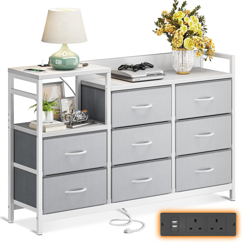 Gotzon Metal 10cm W 8 - Drawer Chest of Drawers