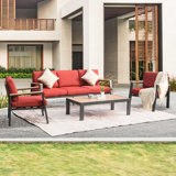 Malahki 350 - Person Patio Conversation Sets with Cushions