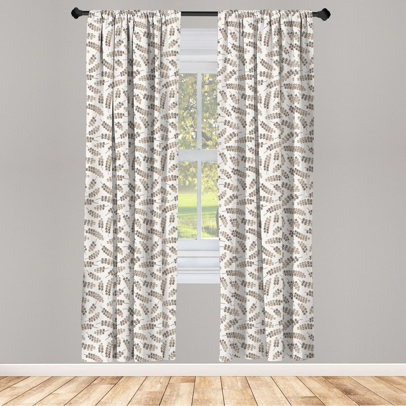 Semi-Sheer Rod Pocket Curtain Panels, 28" x 84"