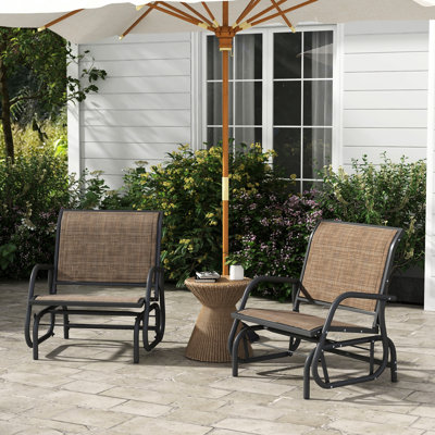 Fauteuil coulissant avec cadre en métal avec filet respirant et surface thermolaquée - parfait pour vos chaises de jardin, de jardin, de piscine et de balcon