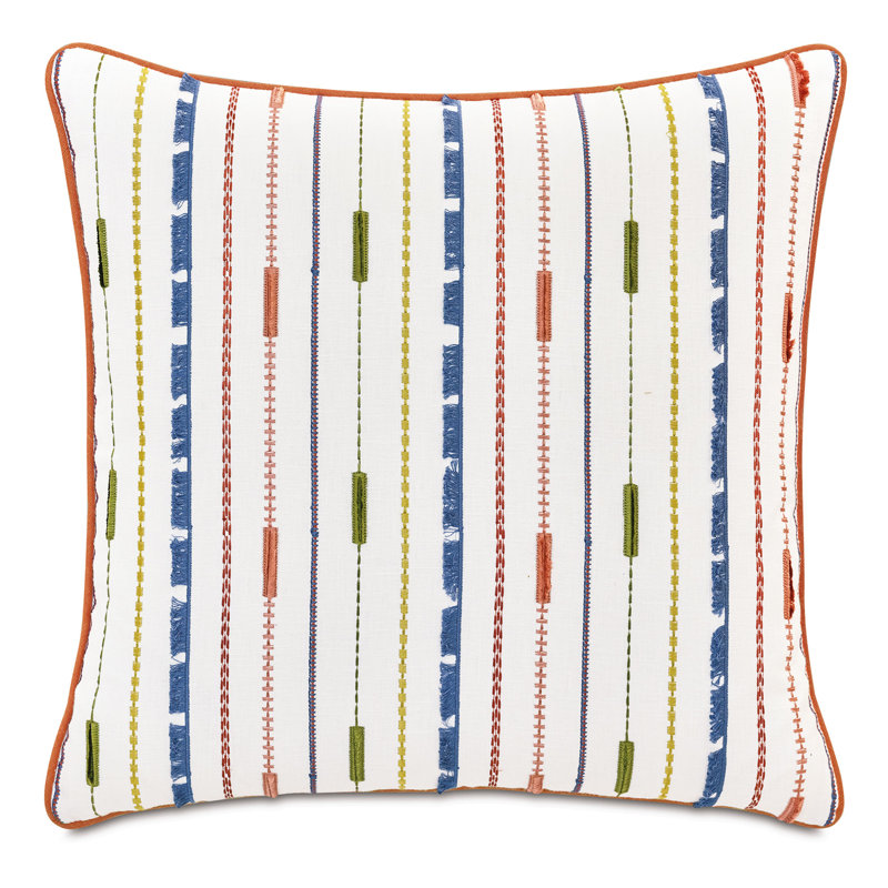 Coussin Kona, Carré 20 po, Arc-en-ciel d'Iggy