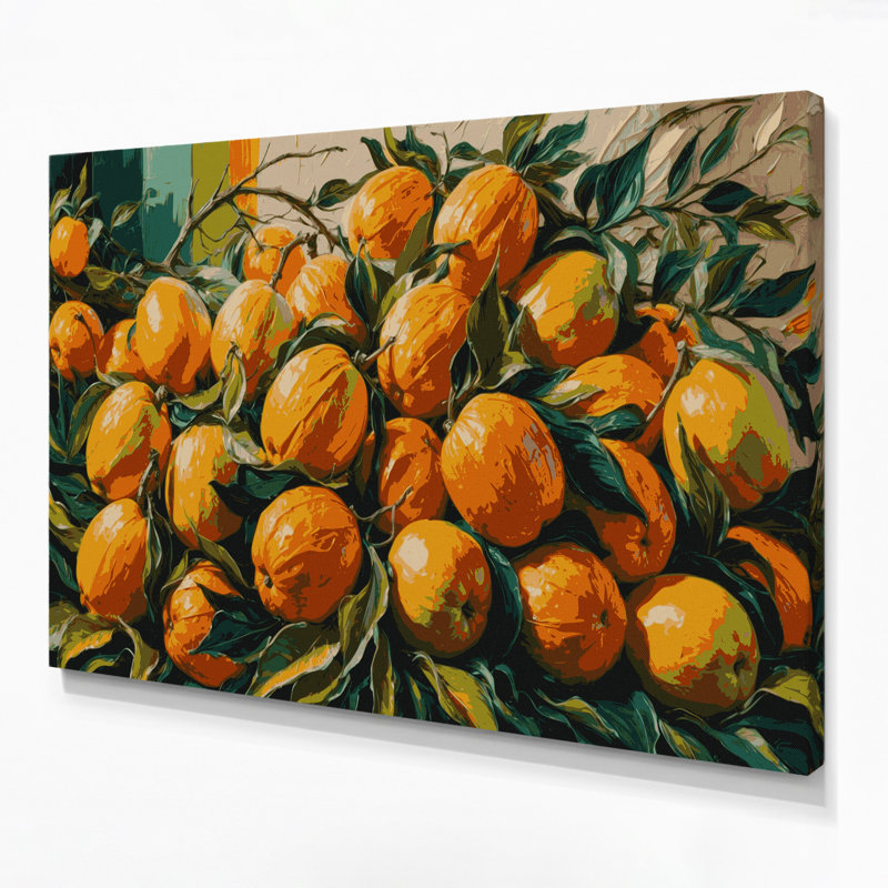 Art mural sur toile brun Fruit Marula, H 16 po x l 20 po