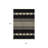 Rothstein 8' X 10' Black Ivory And Wheat Southwestern Washable Indoor Outdoor Area Rug